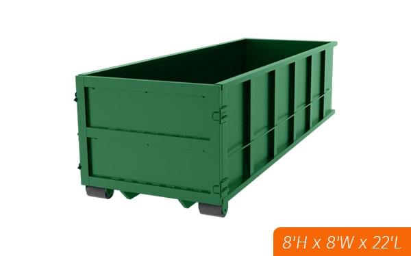 our standard rental period for our forty-yard dumpsters is one week, but we can offer longer rental periods if needed